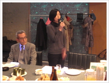 新入社員歓迎会にて 新入社員歓迎会にて