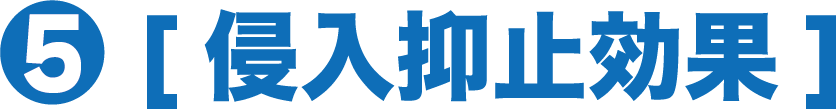 5.侵入抑止効果