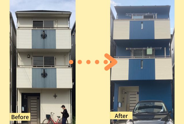 東京都品川区　M様邸　戸建住宅の外壁修繕工事