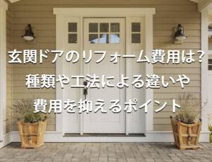 玄関ドアのリフォーム費用は？種類や工法による違いや費用を抑えるポイント